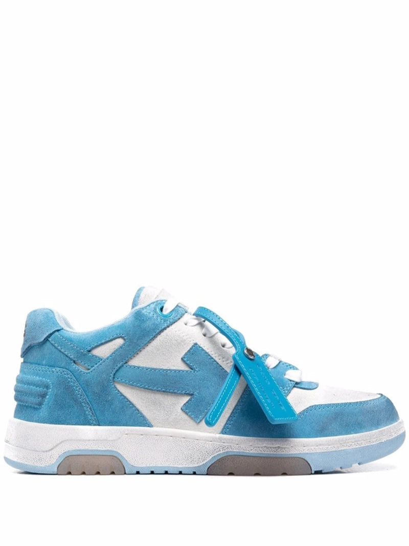 OFF-WHITE | OOO OUT OF OFFICE COW SUEDE SNEAKERS 白×紺 OFF-WHITE Out Of Office OOO Low Tops White Navy Blue Suede