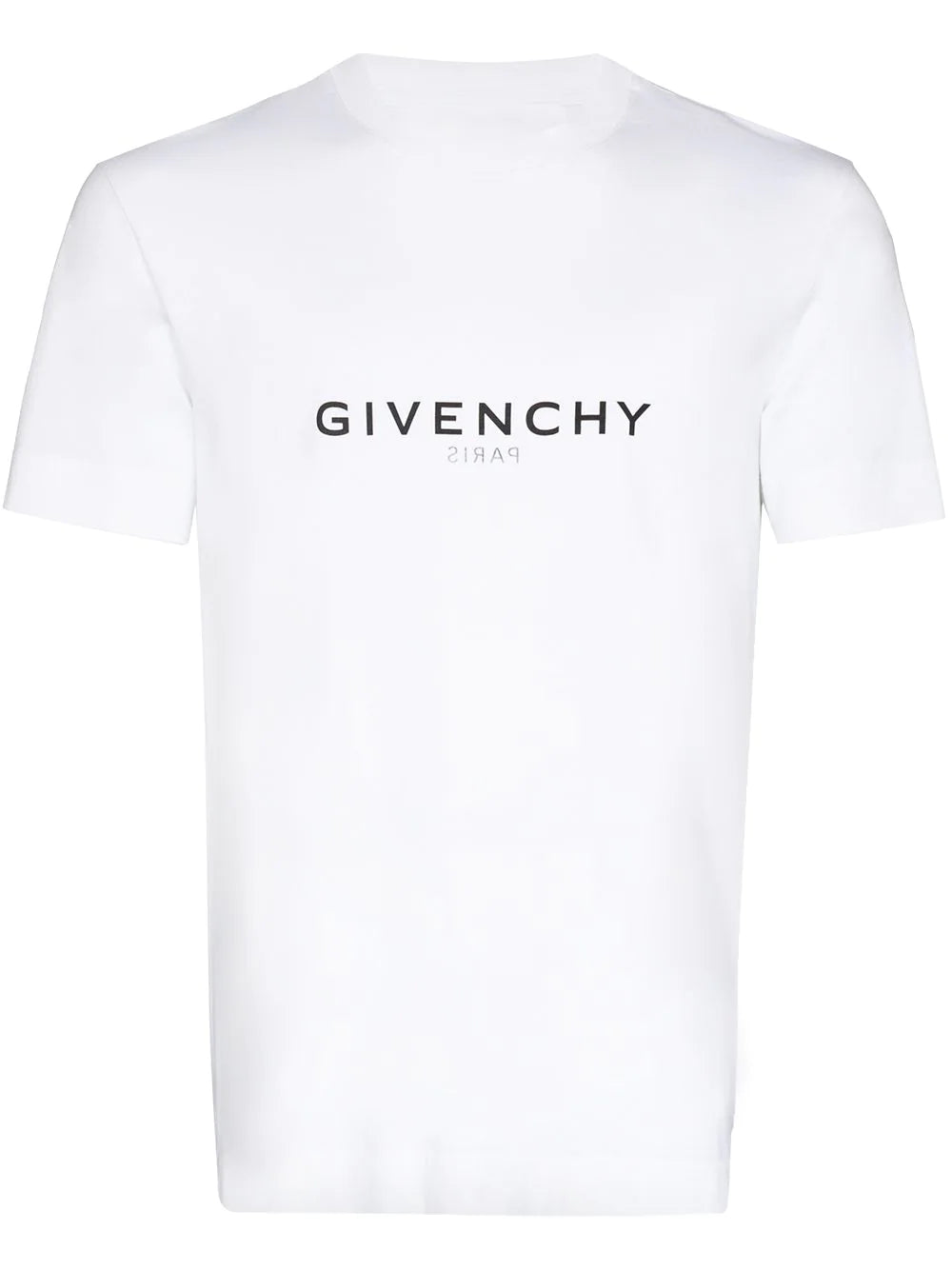 Givenchy Reverse Paris Logo Print Oversized T Shirt in White