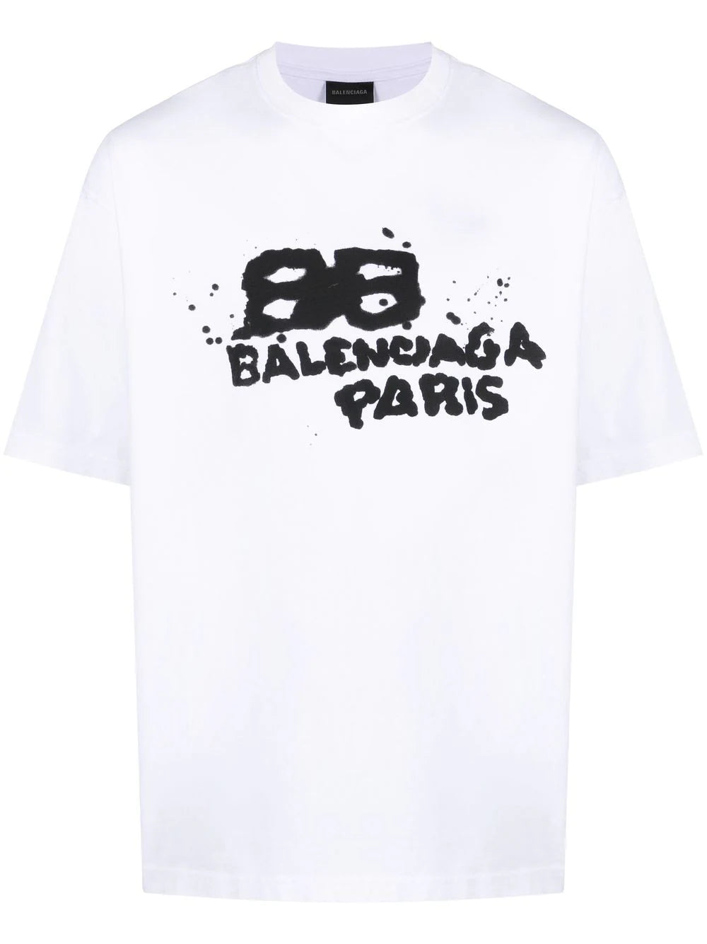 【国内発送★BALENCIAGA】HAND DRAWN BB ICON Tシャツ Balenciaga Hand Drawn BB Icon Logo T-Shirt in White