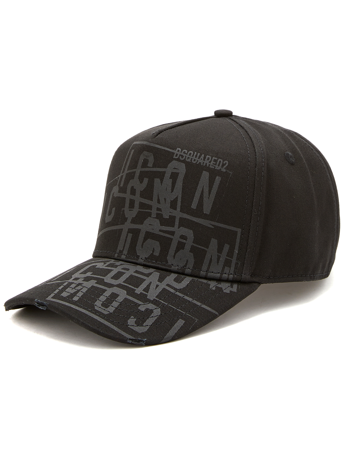 【関税込み】Dsquared2 ブラック ロゴパッチ キャップ DSQUARED2 Logo Baseball Cap Black | Mainline Menswear United