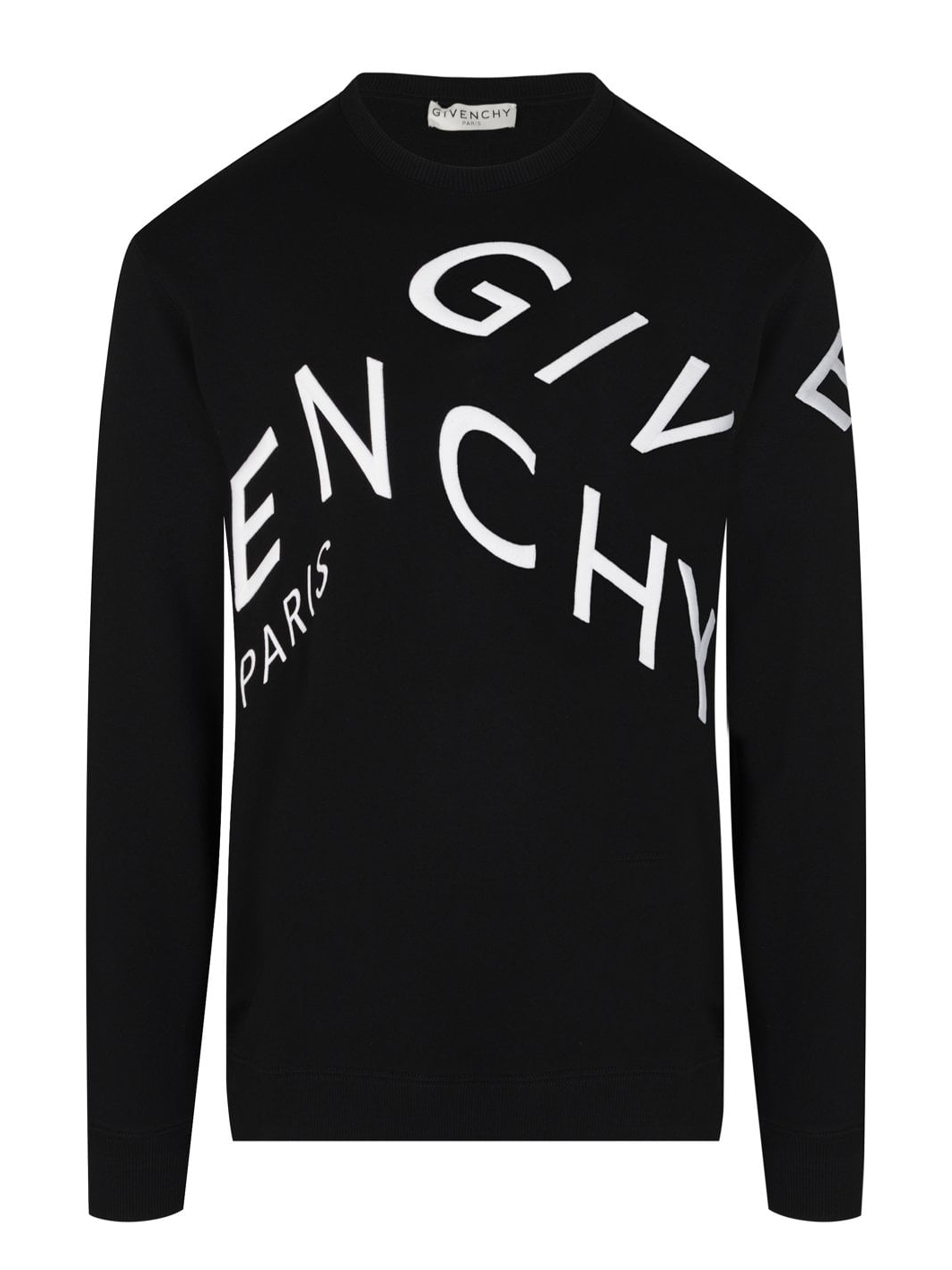 Givenchy Refracted Embroidered Logo Sweatshirt in Black – TheDesignerBox