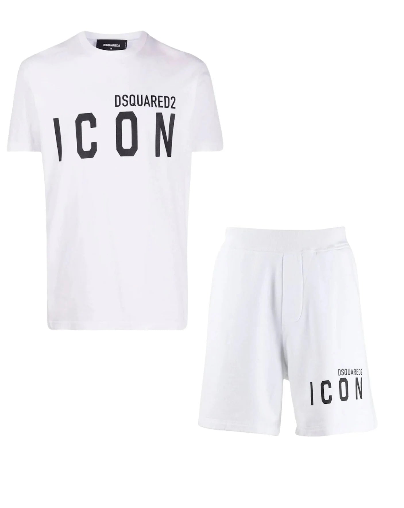 Dsquared2 Icon T-Shirt & Shorts Set in White – TheDesignerBox