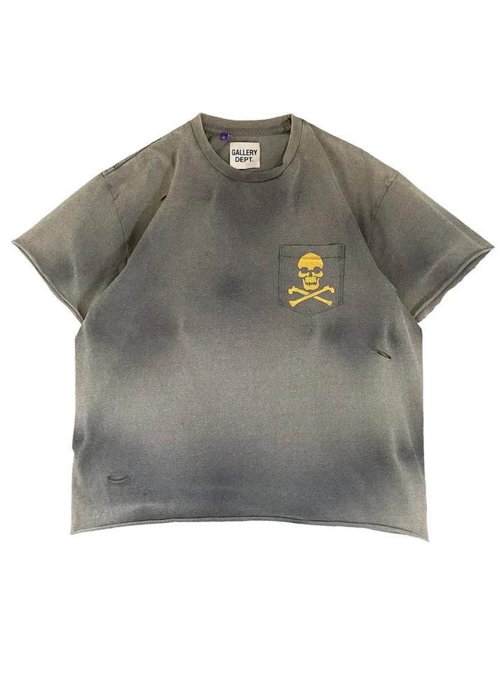 Gallery Dept Zip T-Shirt in Black – TheDesignerBox