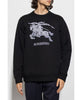 Burberry EKD Knight Embroidered Logo Sweatshirt in Black