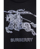 Burberry EKD Knight Embroidered Logo Sweatshirt in Black