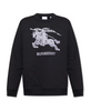 Burberry EKD Knight Embroidered Logo Sweatshirt in Black