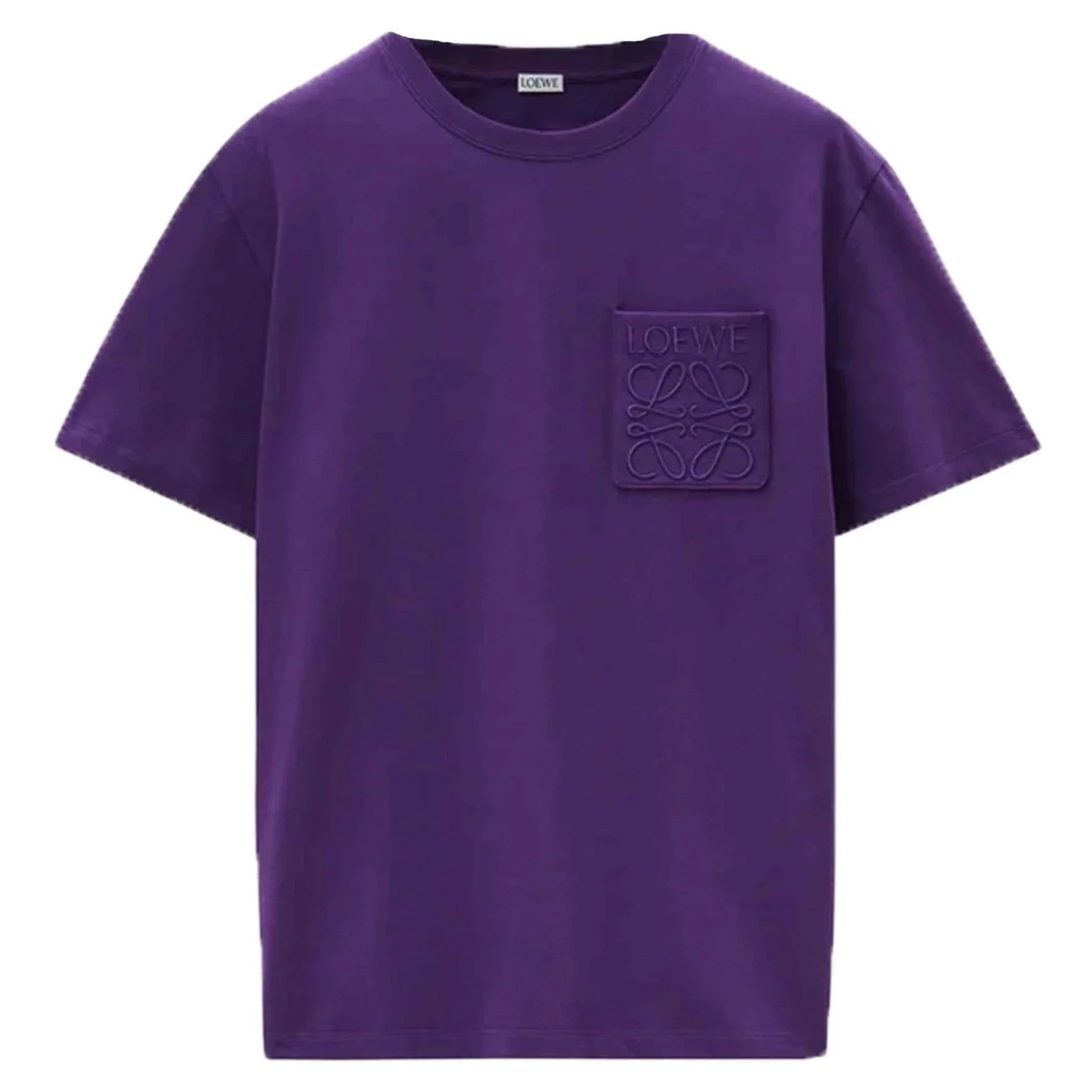 Loewe Relaxed Fit Tonal Pocket Logo T-Shirt in Tennis Purple