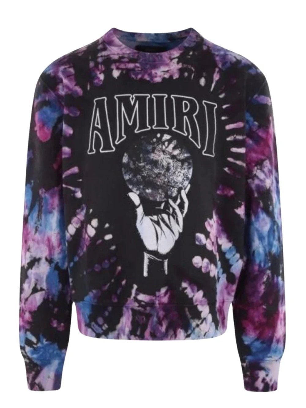 Amiri Crystal Ball Tie Dye Purple Sweatshirt – TheDesignerBox