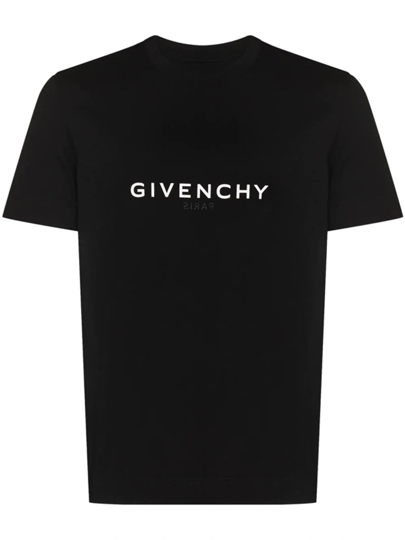 Givenchy Reverse Paris Logo Print T-Shirt in Black
