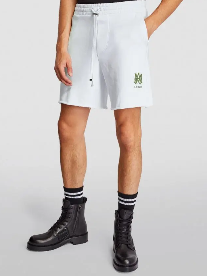 Amiri MA Logo Sweatshorts in White
