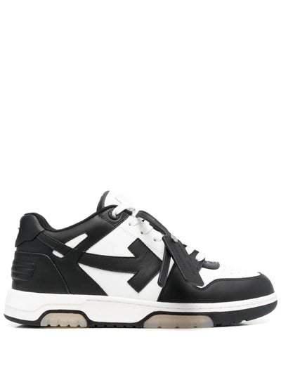 Off-White Out of Office Leather Trainers in Black/White