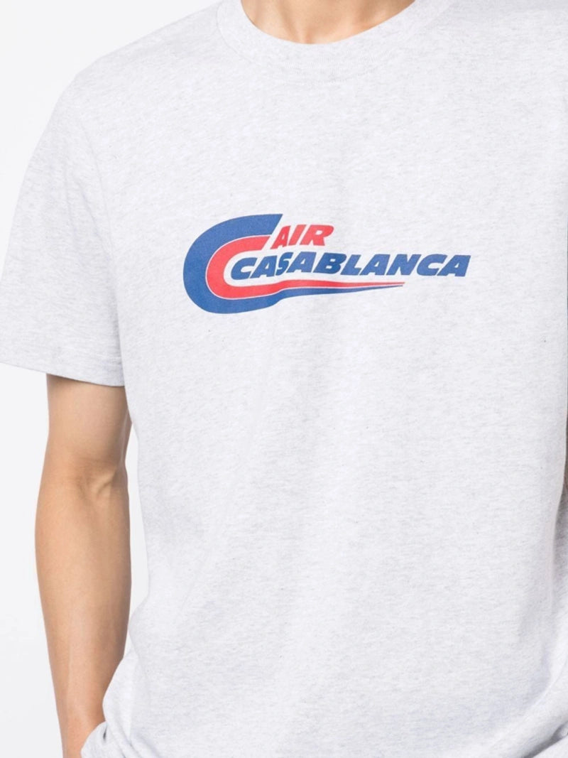 Casablanca Air Casablanca Print T-Shirt in Grey