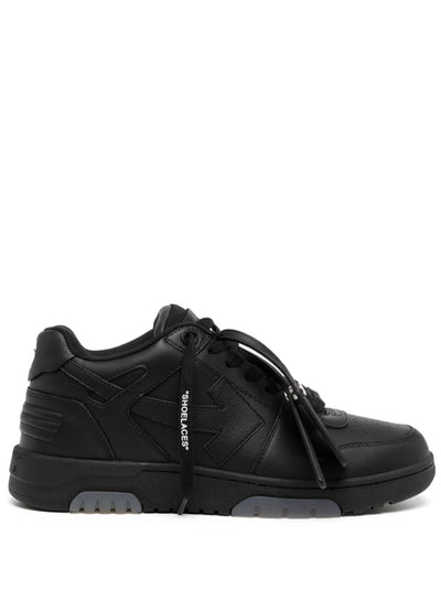 Off-White Out of Office Calf Leather Trainers in Black