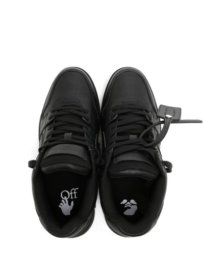 Off-White Out of Office Calf Leather Trainers in Black