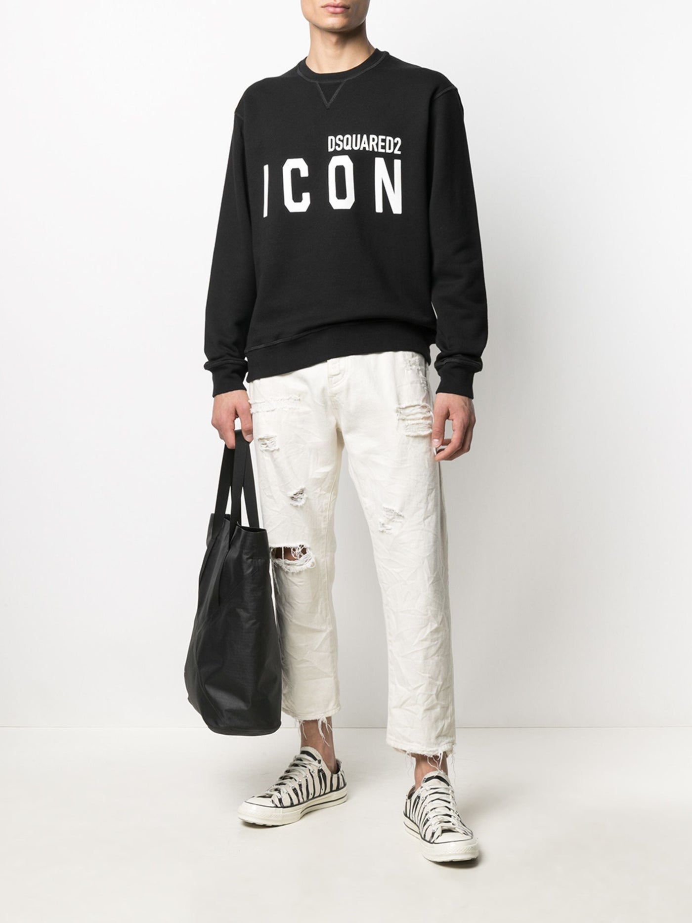 Dsquared2 Icon Printed Black Sweatshirt