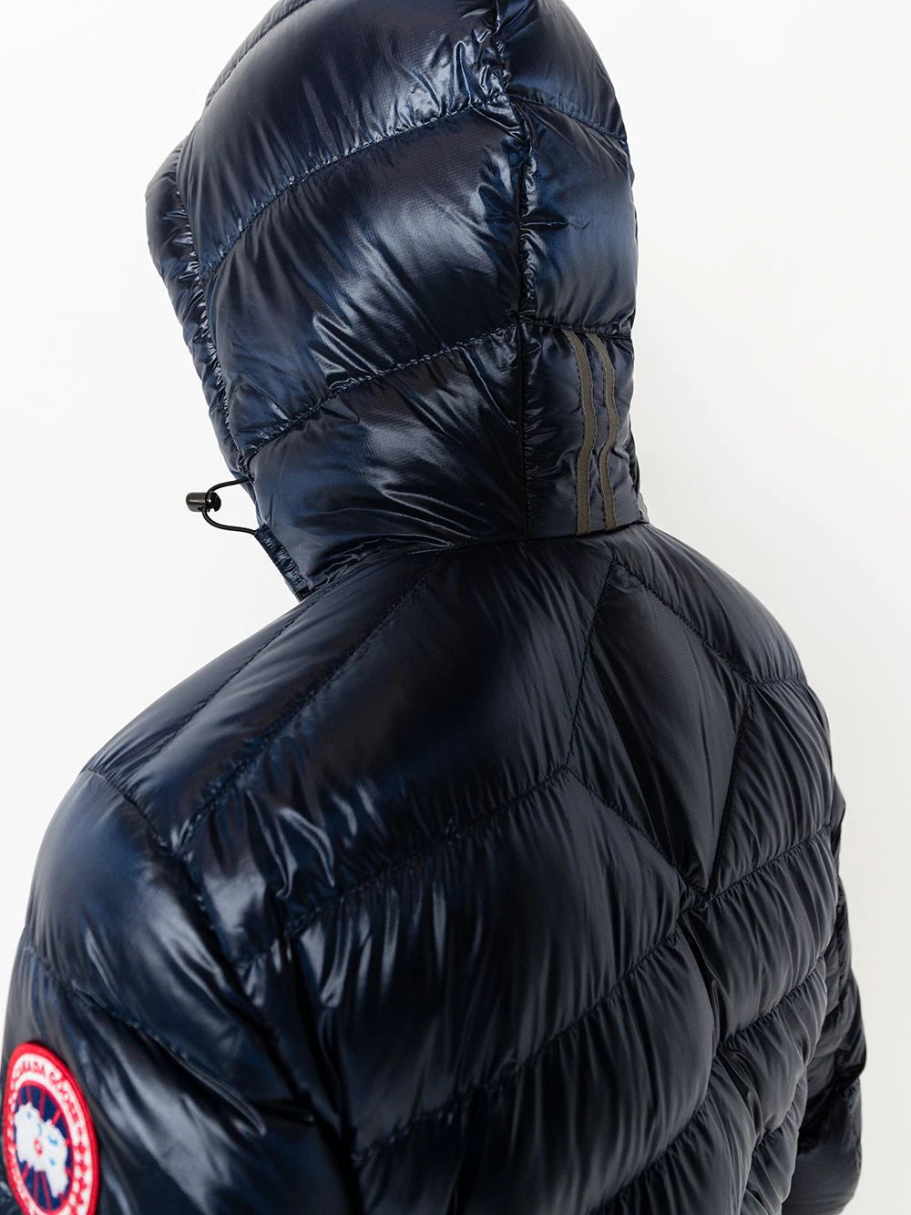 Canada Goose Crofton Padded Down Hooded Jacket in Navy
