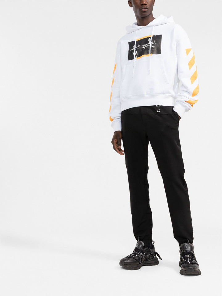 Off-White Caravaggio Painting Dia-Stripe Printed Hoodie in