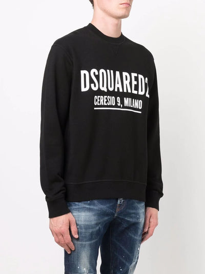 Dsquared2 Ceresio9 Milano Print Sweatshirt in Black