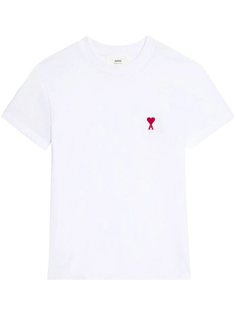 De Coeur Red Embroidered Logo T Shirt