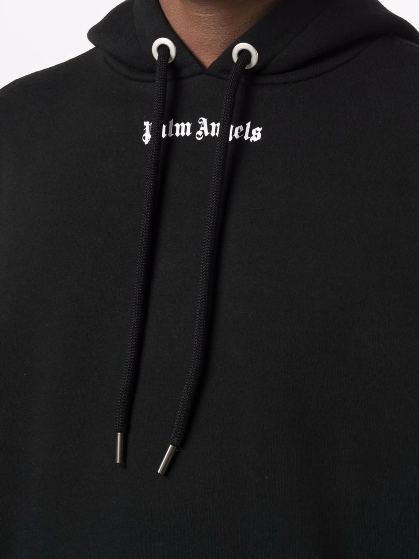 Palm Angels Classic Logo Printed Hoodie in Black