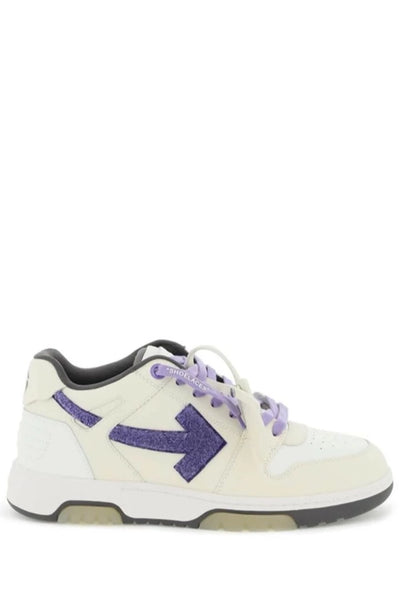 Off-White Out of Office College Trainers in Beige/Purple