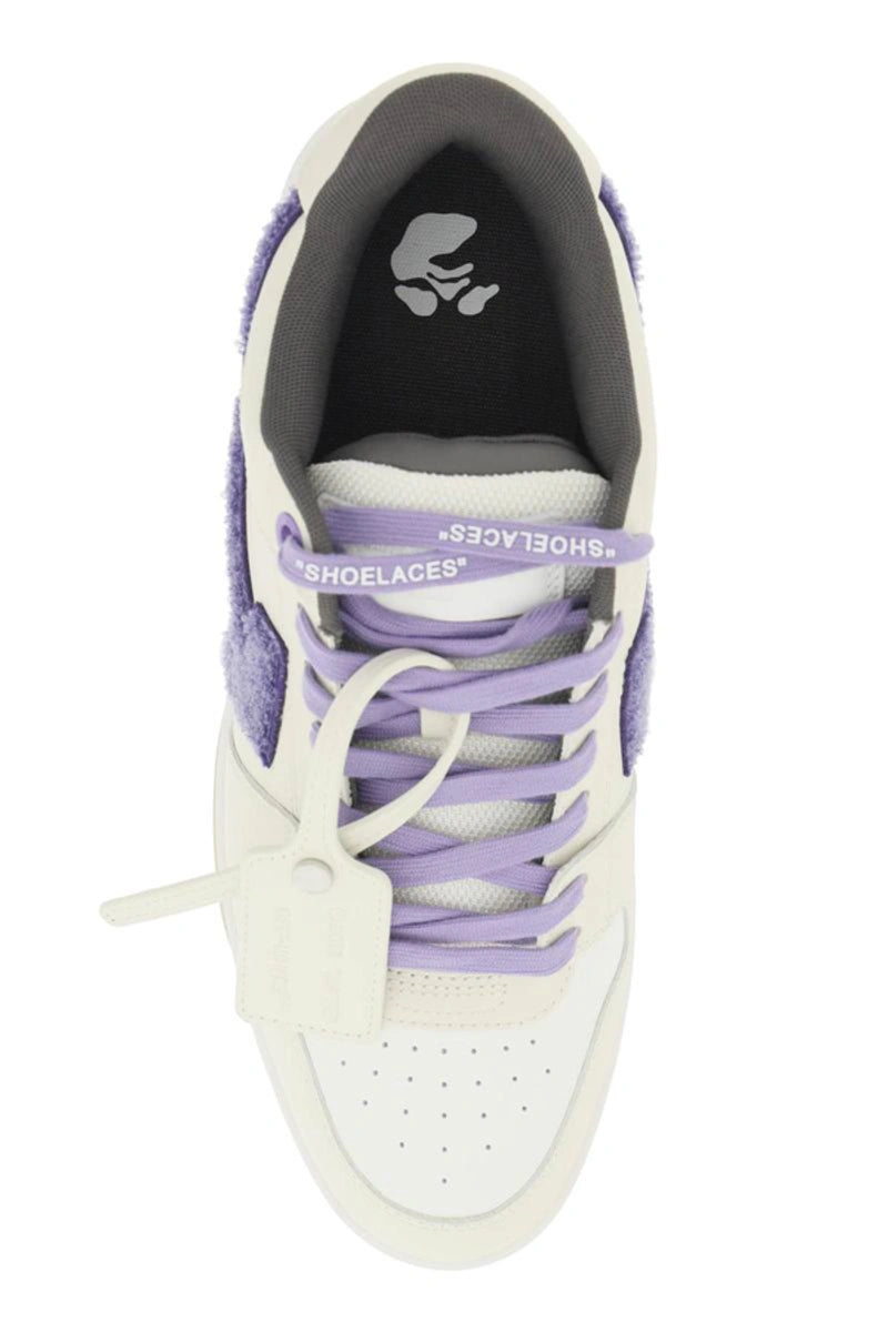 Off-White Out of Office College Trainers in Beige/Purple