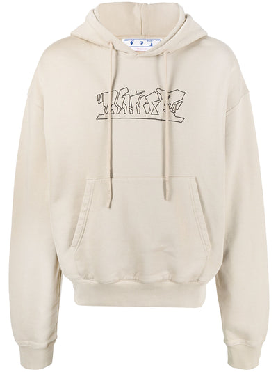 Off-White Figure of Speech Over Hoodie in Beige