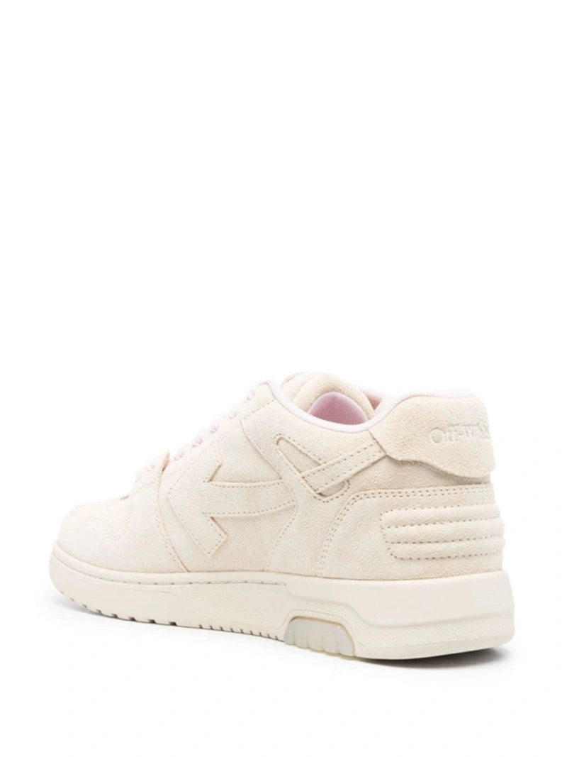 Off-White Out of Office Suede Trainers in Beige
