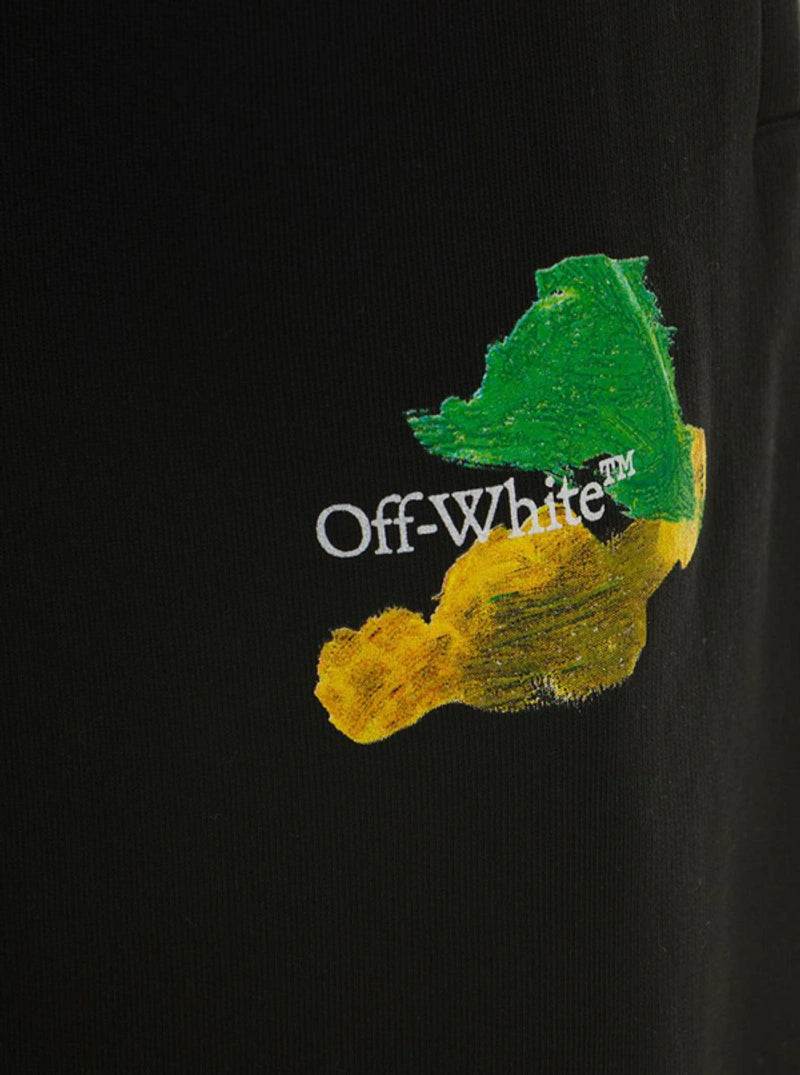 Off-White Brush Arrows logo Printed Shorts in Black