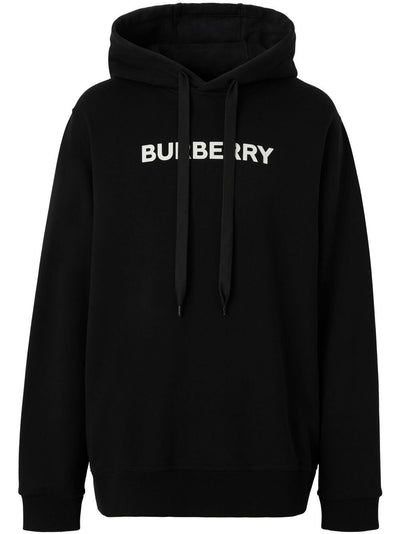 Burberry Ansdel Logo print Hoodie in Black