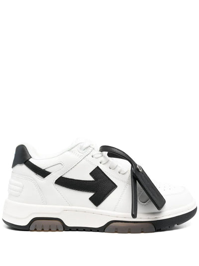 Off-White Out of Office Leather Trainers in White/Black