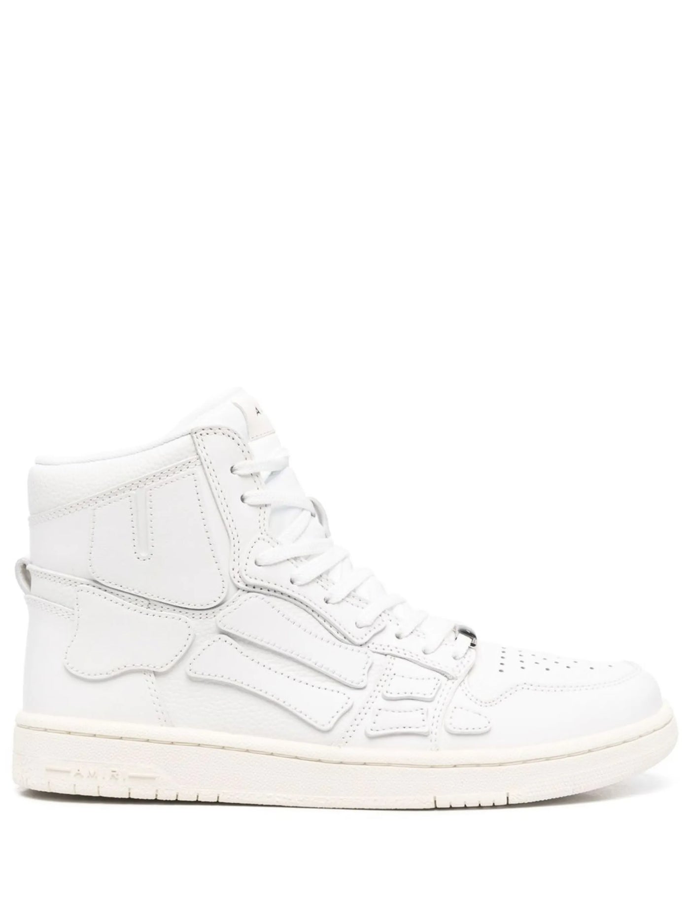 Amiri High Top Skeleton Trainers in White