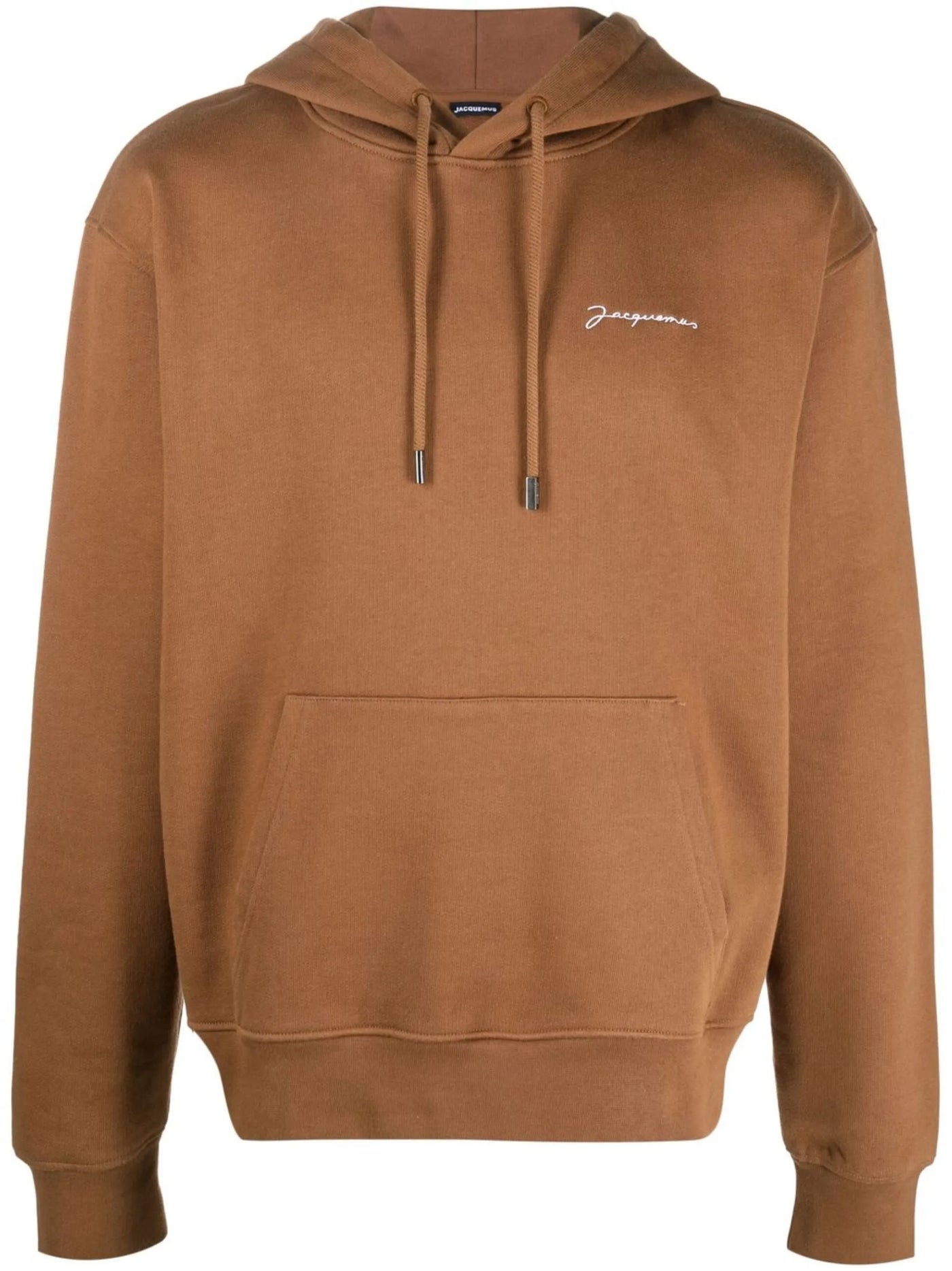 Jacquemus Le Sweatshirt Brodé Embroidered Hoodie in Brown