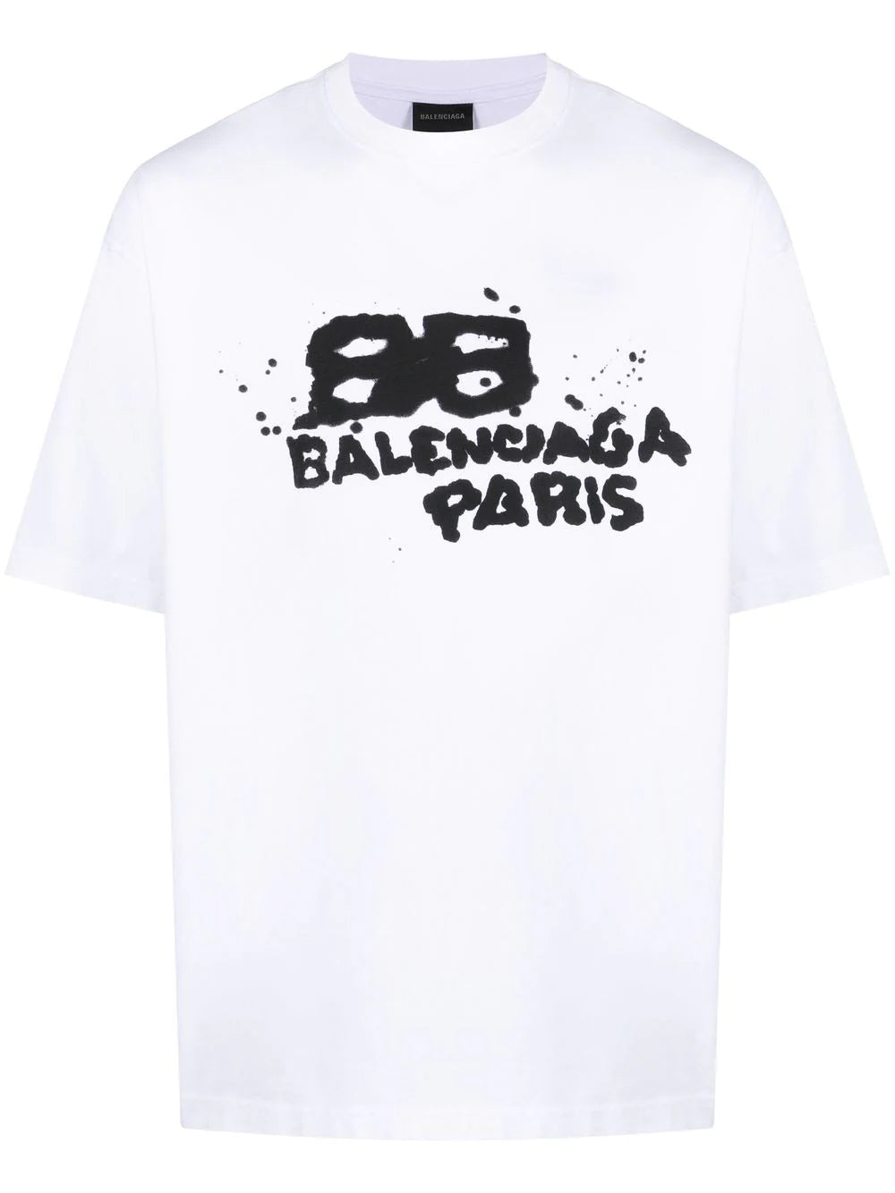 Balenciaga Hand Drawn BB Icon Logo T-Shirt in White