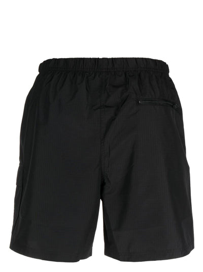 Off-White Badeshorts mit Industrial-Riemen Schwarz