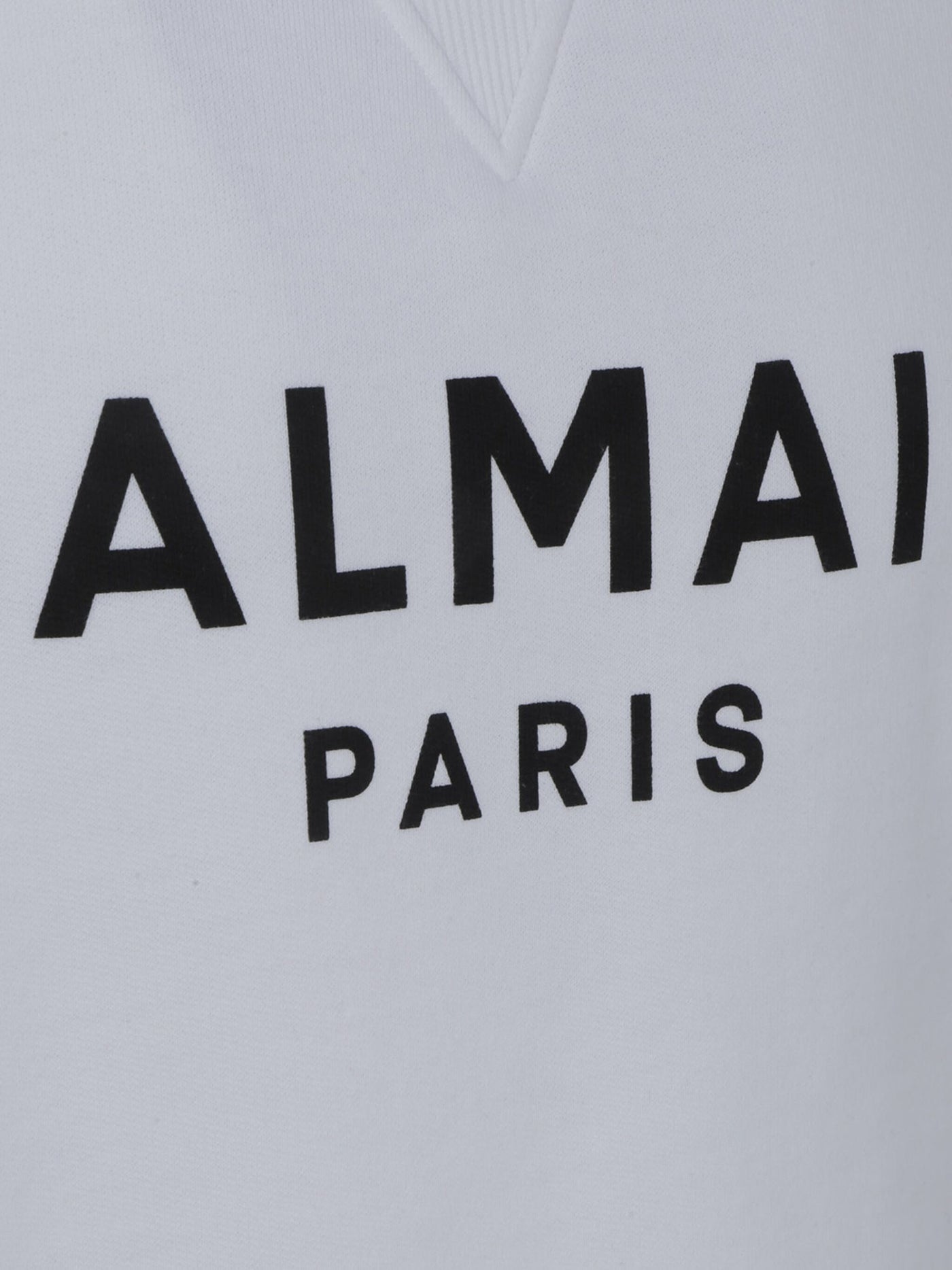 Balmain Paris Logo Printed Sweatshirt in White