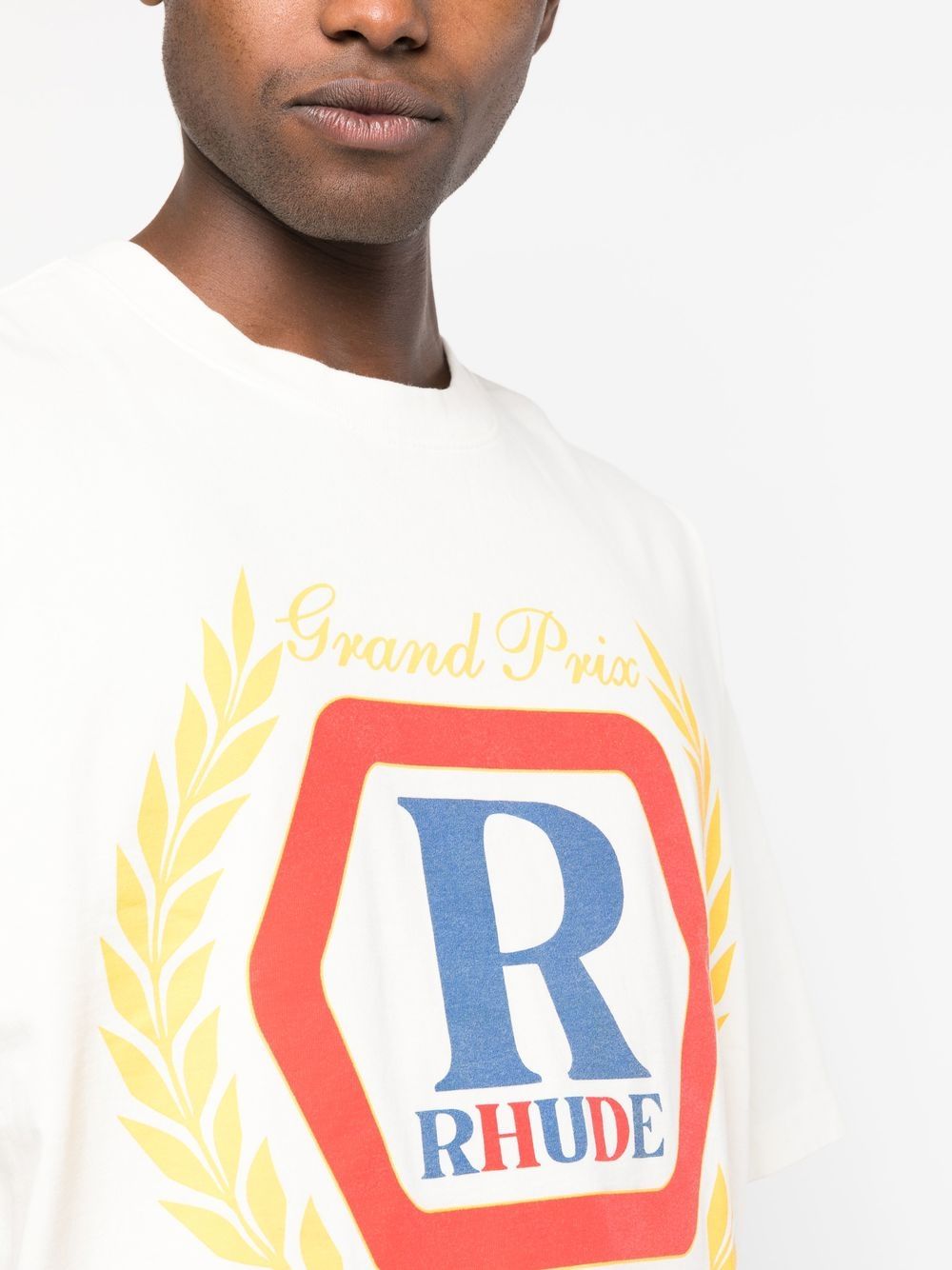 Rhude Hoops World Champions T-Shirt in White