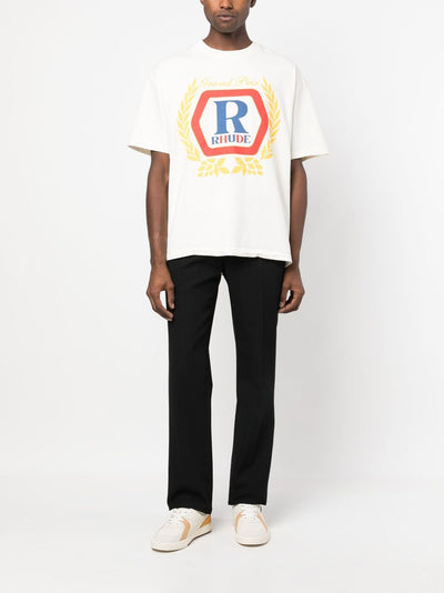 Rhude Hoops World Champions T-Shirt in White