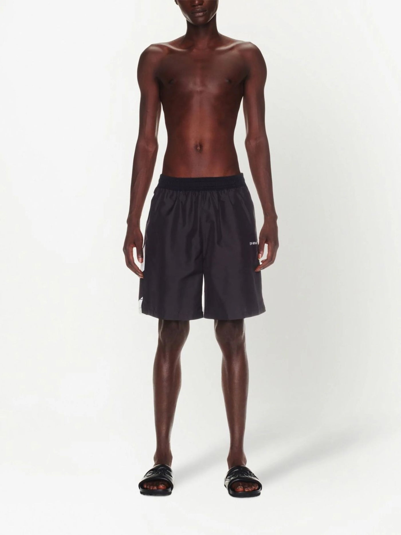 Off-White Diag Surfer Swimshorts in Black