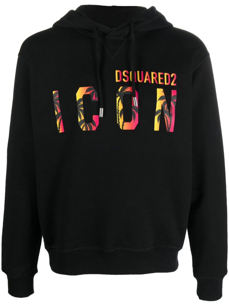 Icon Tropical logo printed Hoodie