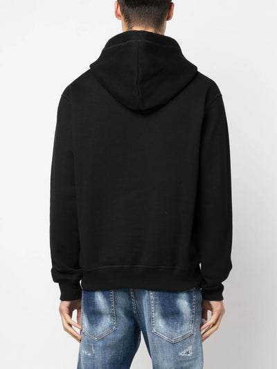 Dsquared2 Icon Tropical logo printed Hoodie in Black