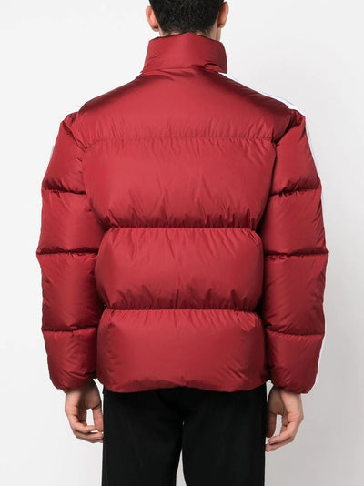 Palm Angels Classic Logo-print Padded Down Coat in Red