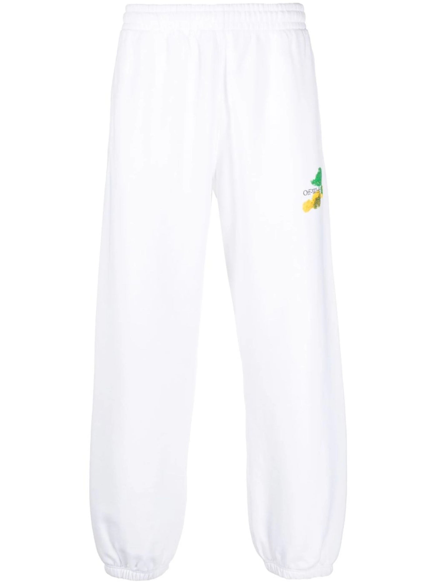 Off-White Brush Arrows Logo Printed Joggers in White