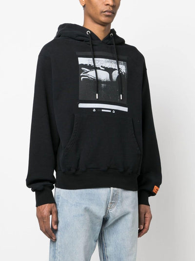 Heron Preston Misprinted Heron Hoodie Black