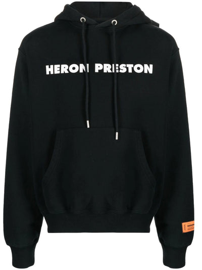 Heron Preston This is Not Drawstring Hoodie in Black
