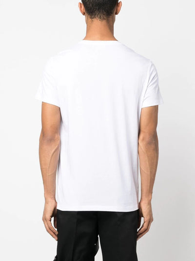 Balmain Silver Print T-Shirt in White