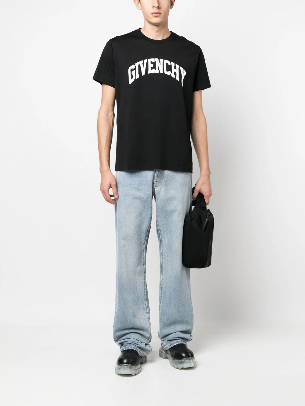 Givenchy College logo printed T-shirt in Black