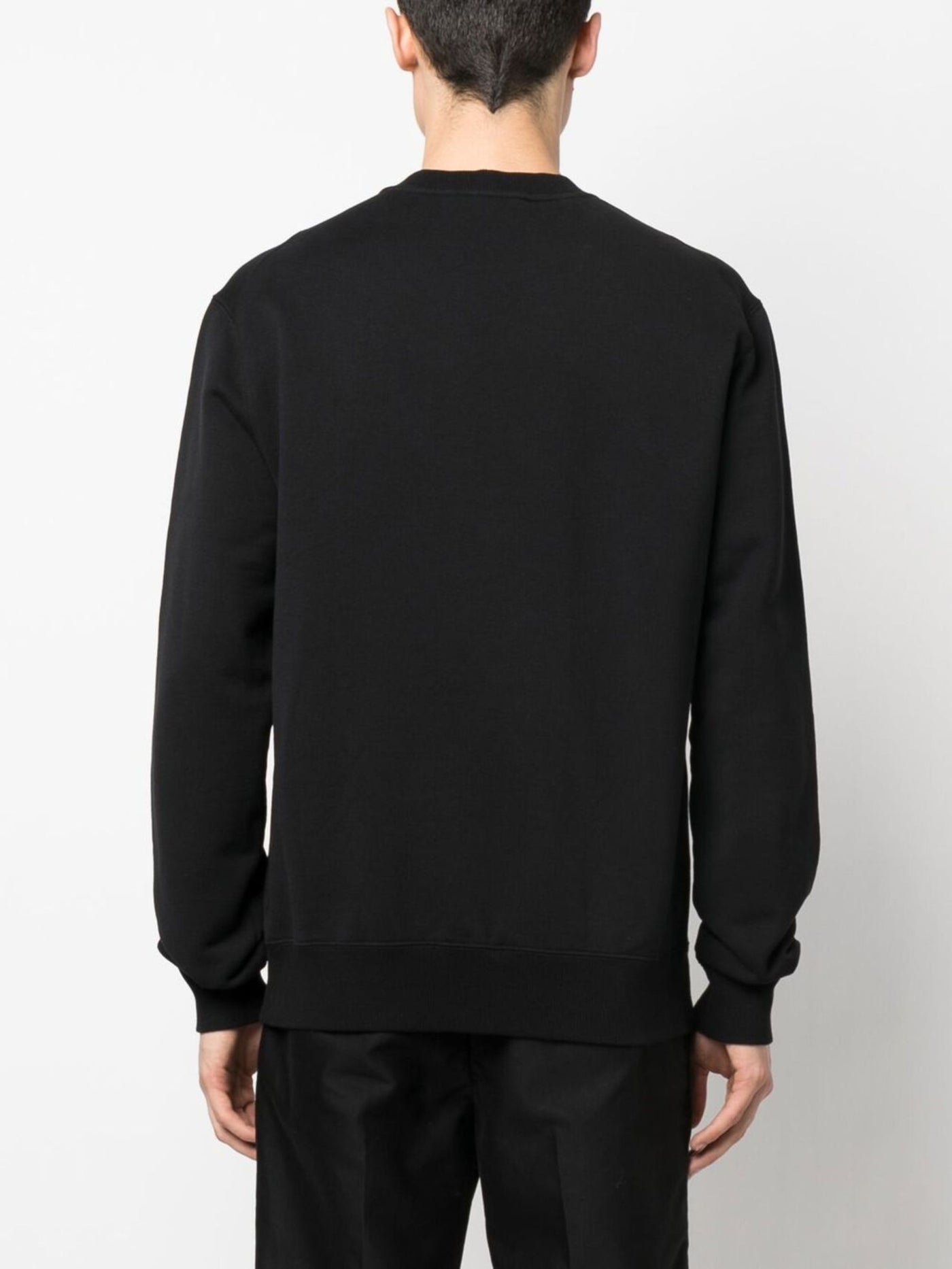 Schwarzes Sweatshirt mit Logo-Stickerei von Lanvin Paris