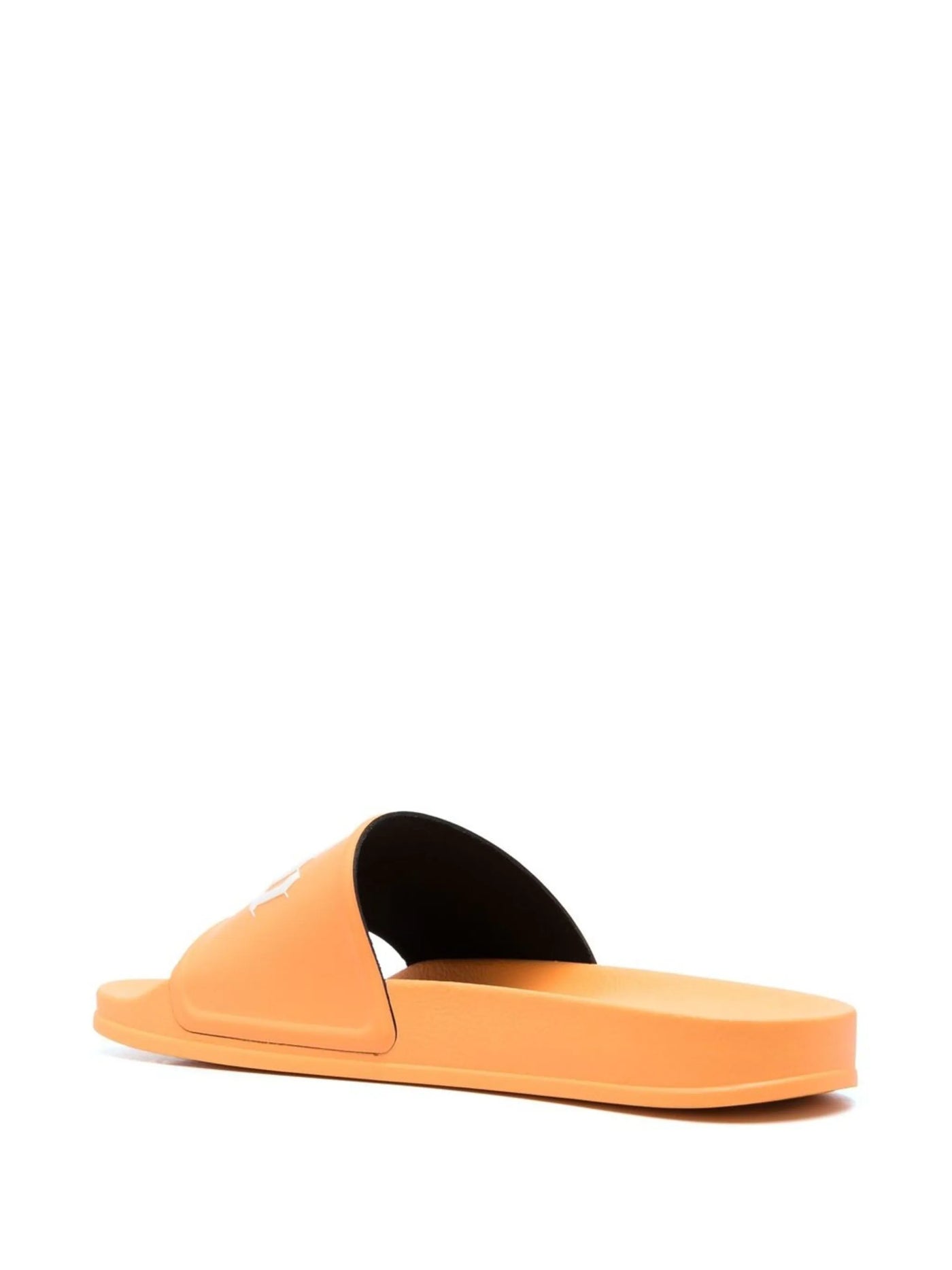 Palm Angels Logo Embossed Sliders in Orange