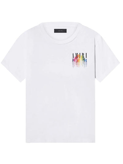 Amiri M.A Drip Collage Logo T-Shirt in White